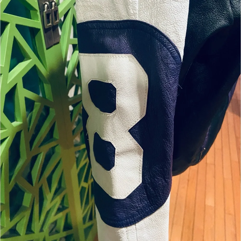 Michael Hoban WHEREMI Classic Vintage Leather “8 Ball” Jacket